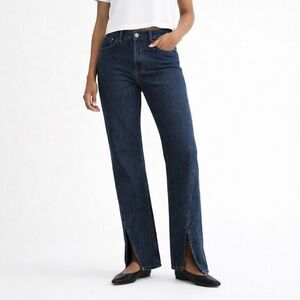 Abercrombie & Fitch Relaxed 90s Curve Jeans Women’s 27 High Rise Split Hem